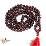 Unisex Adult Red Sandalwood Mala (Lal Chandan Mala) – 8mm Beads | Original 108+1 Rakht Chandan Mala| Lab Certified